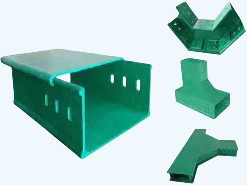 Non‑metallic FRP cable tray with ladder‑type construction manufactured by WayTong Building Materials for power and telecom