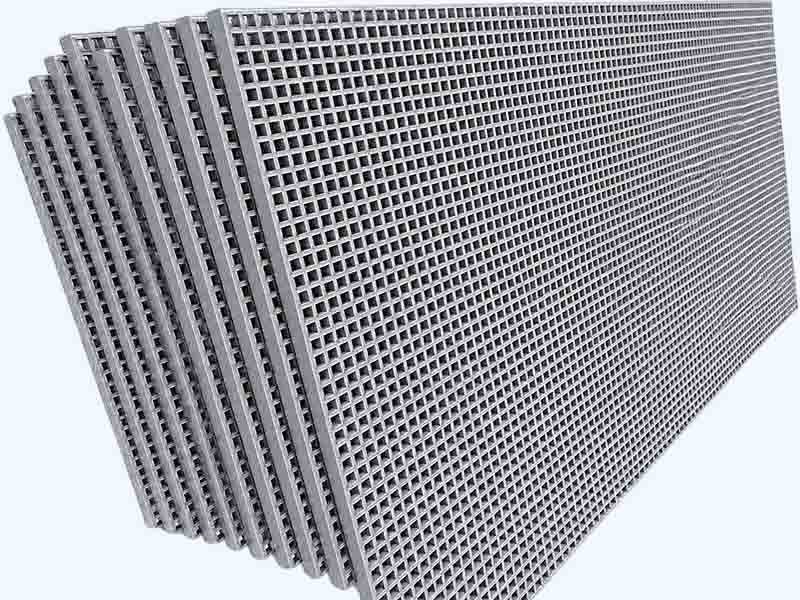 Mini‑mesh FRP grating panel with small aperture for pedestrian and trolley traffic at WayTong Building Materials