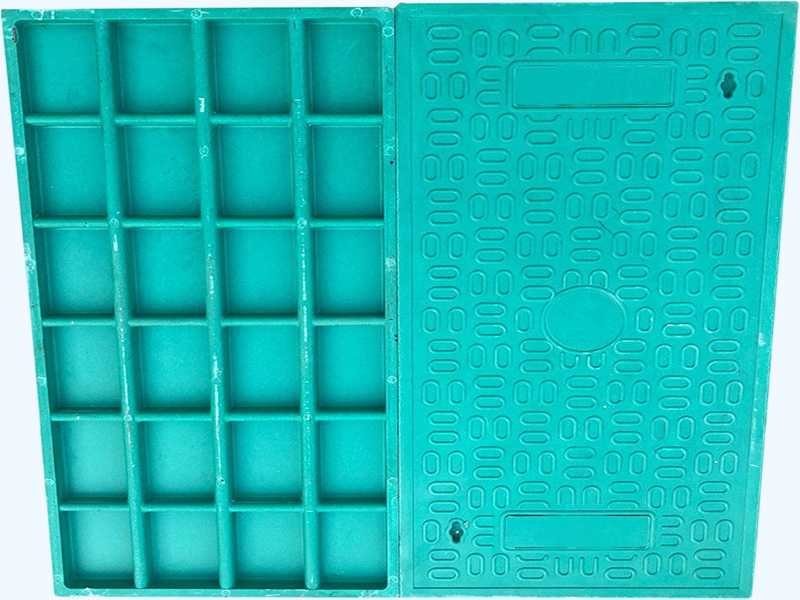 FRP trench cover panel with molded surface rated for vehicle loading, manufactured by WayTong Building Materials