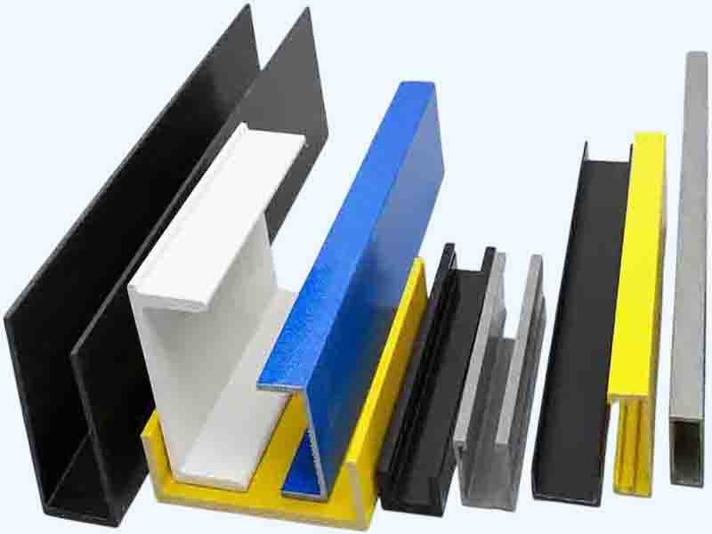 Pultruded FRP channel section with tapered flange manufactured by WayTong Building Materials