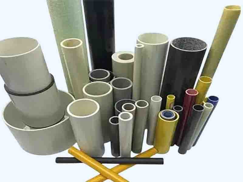 Pultruded FRP round tube profile manufactured by WayTong Building Materials for structural and handrail applications
