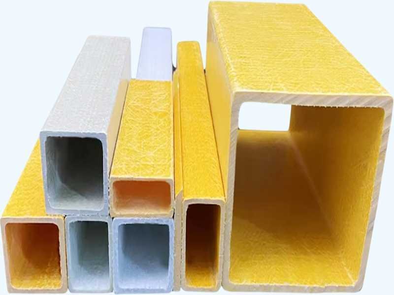 Pultruded FRP square hollow tube section with uniform wall thickness from WayTong Building Materials