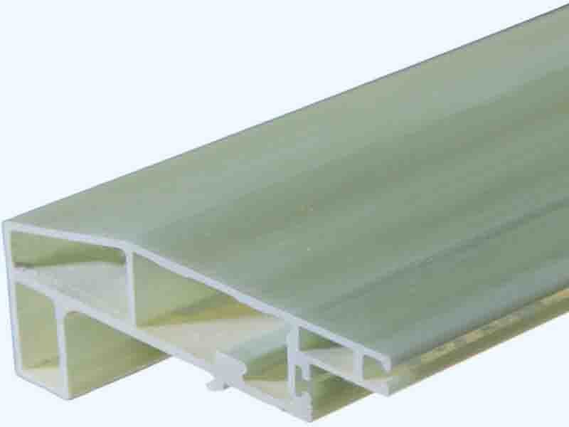 Custom polyurethane composite window profile section with a complex multi‑chamber cross‑section produced by WayTong Building